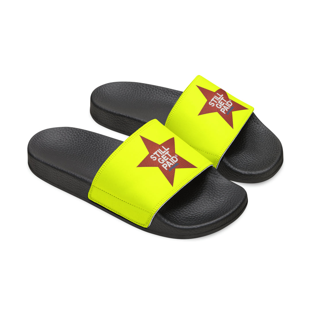 STILLGETPAID APPAREL Men's PU Slide Sandals