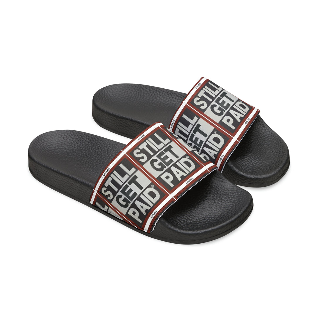 STILLGETPAID APPAREL Women's PU Slide Sandals