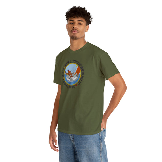 ECELUGICH Unisex Heavy Cotton Tee