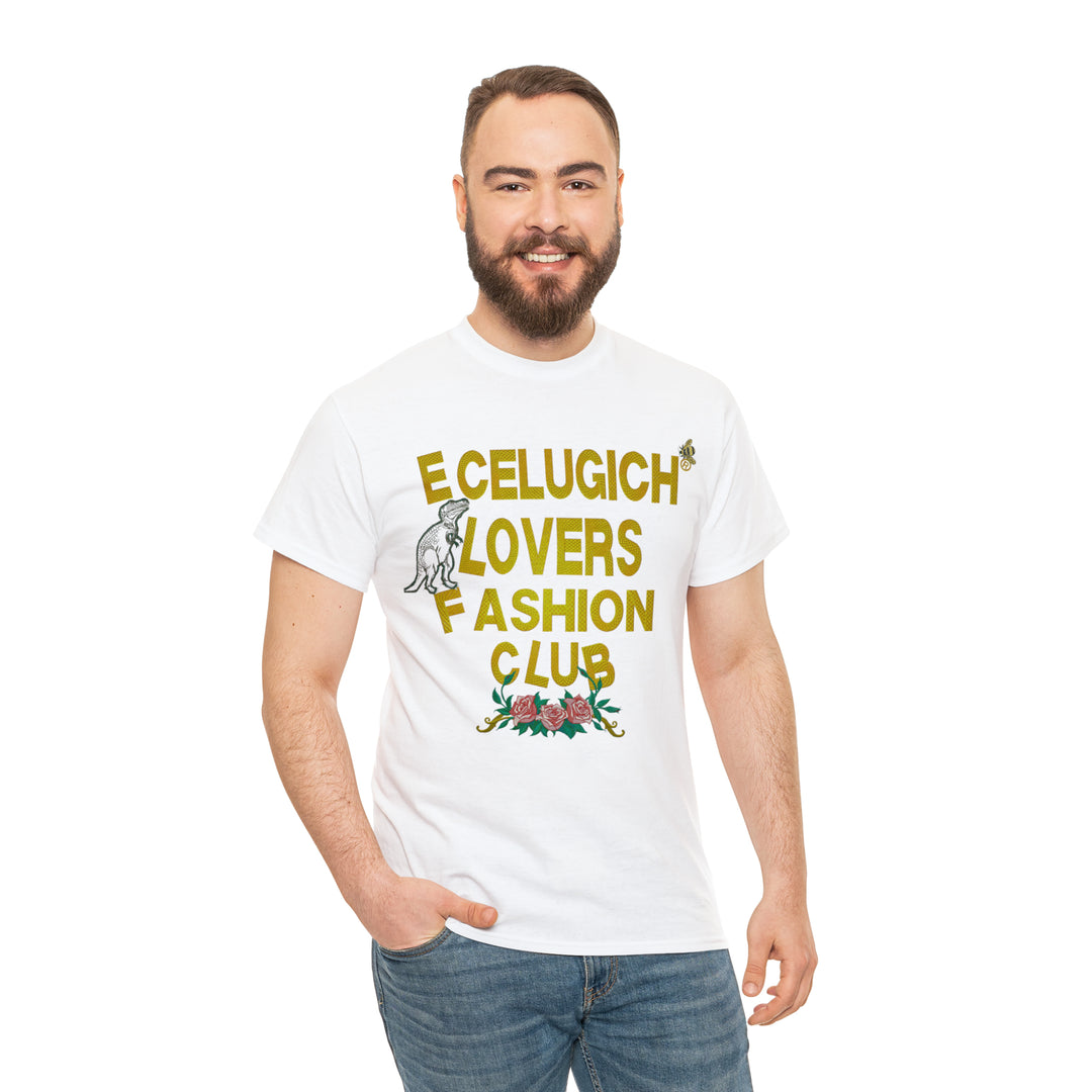 ECELUGICH Unisex Heavy Cotton Tee