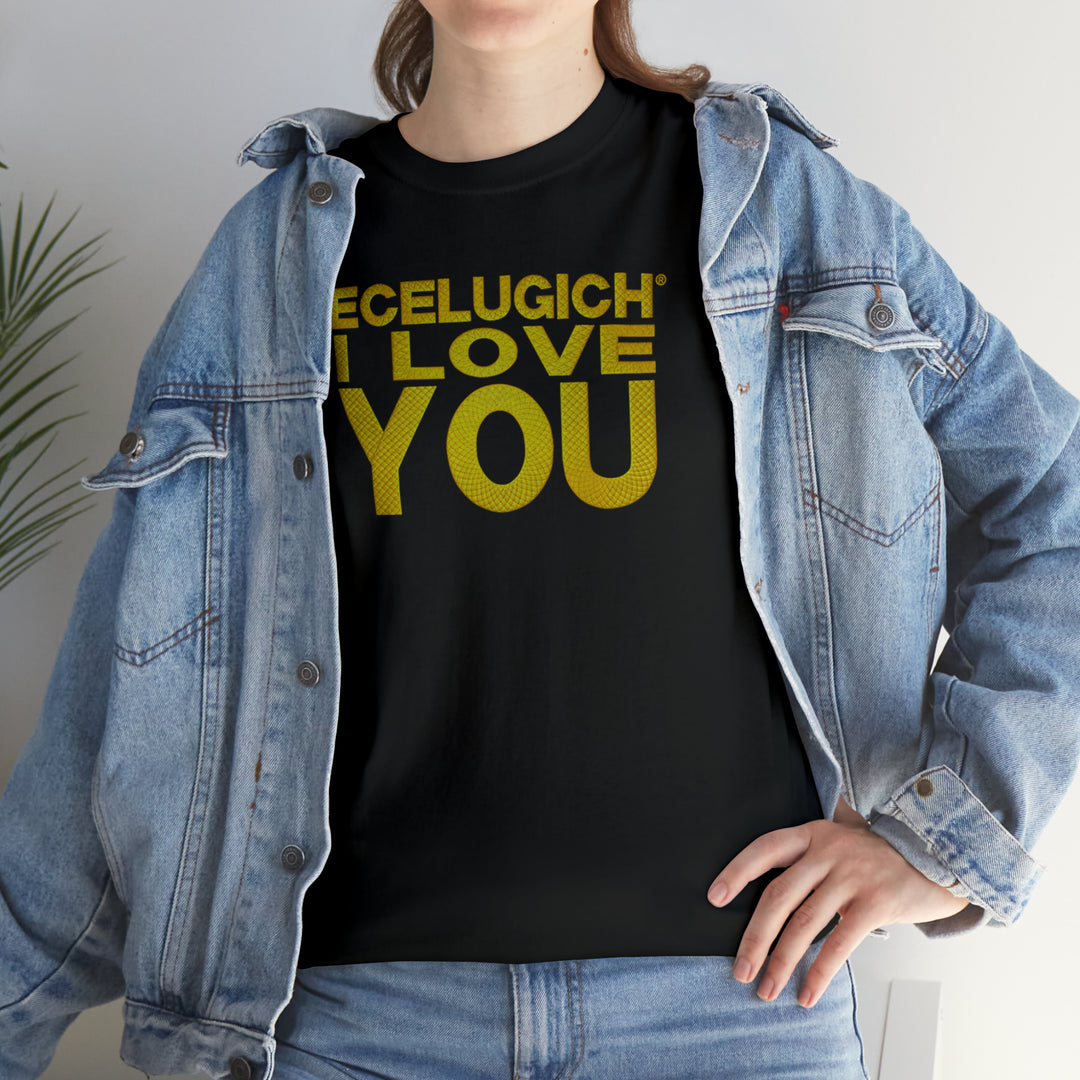 ECELUGICH Unisex Heavy Cotton Tee