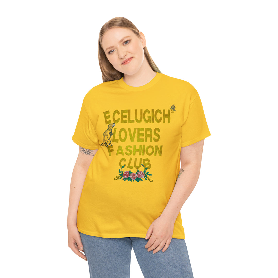 ECELUGICH Unisex Heavy Cotton Tee