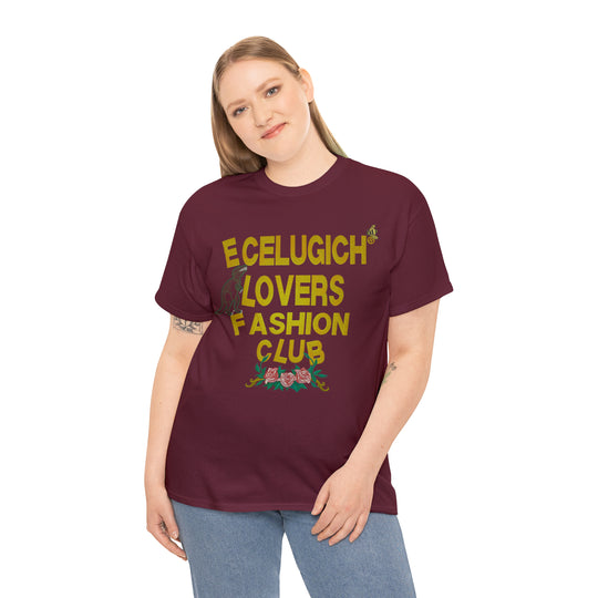 ECELUGICH Unisex Heavy Cotton Tee