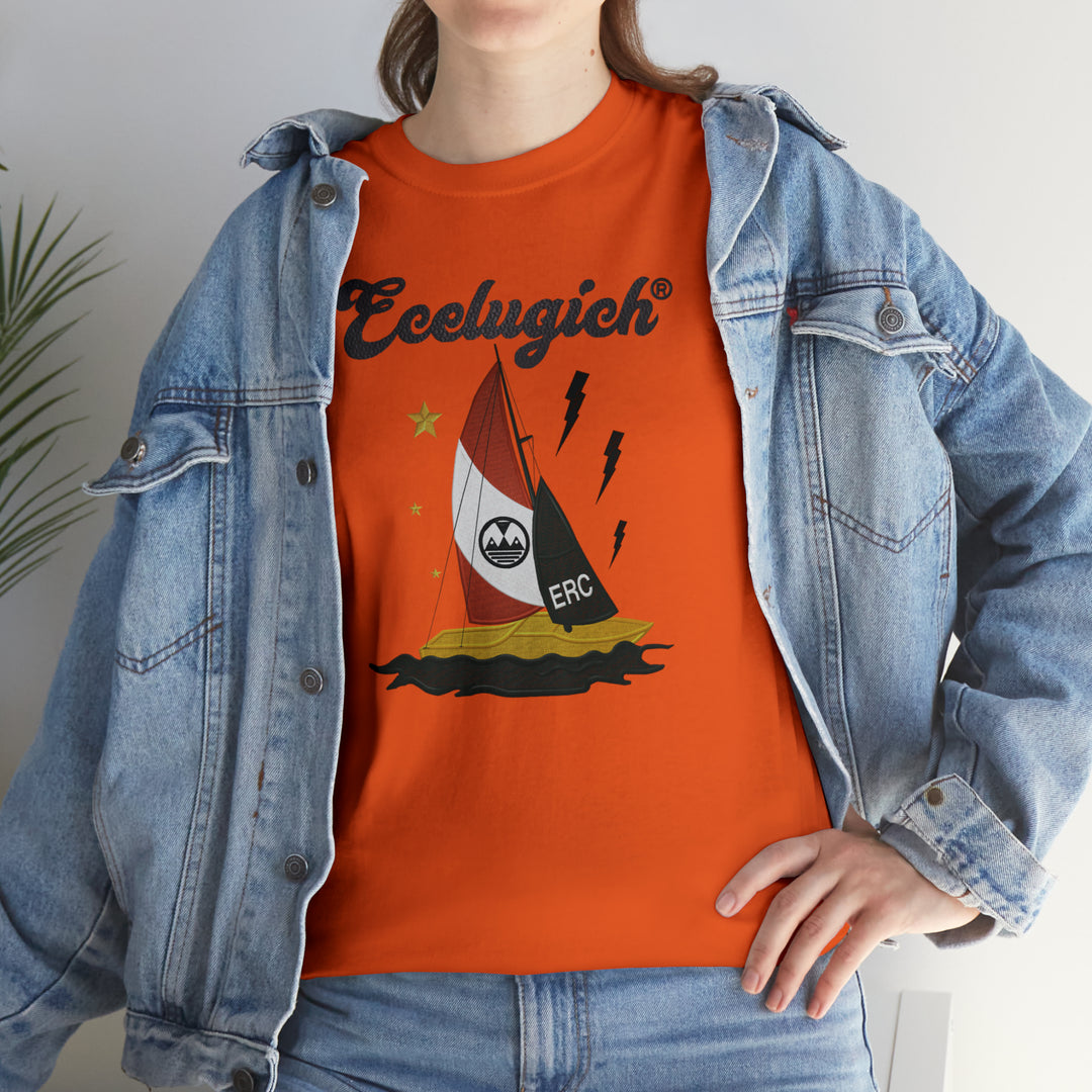 ECELUGICH Unisex Heavy Cotton Tee