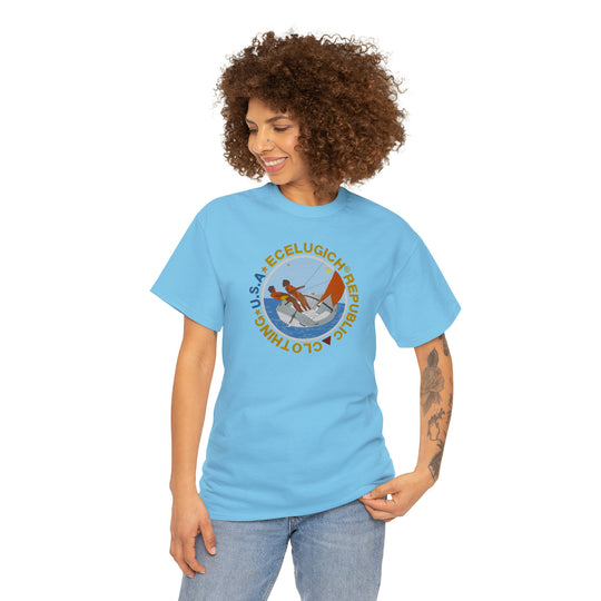 ECELUGICH Unisex Heavy Cotton Tee