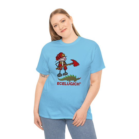 ECELUGICH Unisex Heavy Cotton Tee