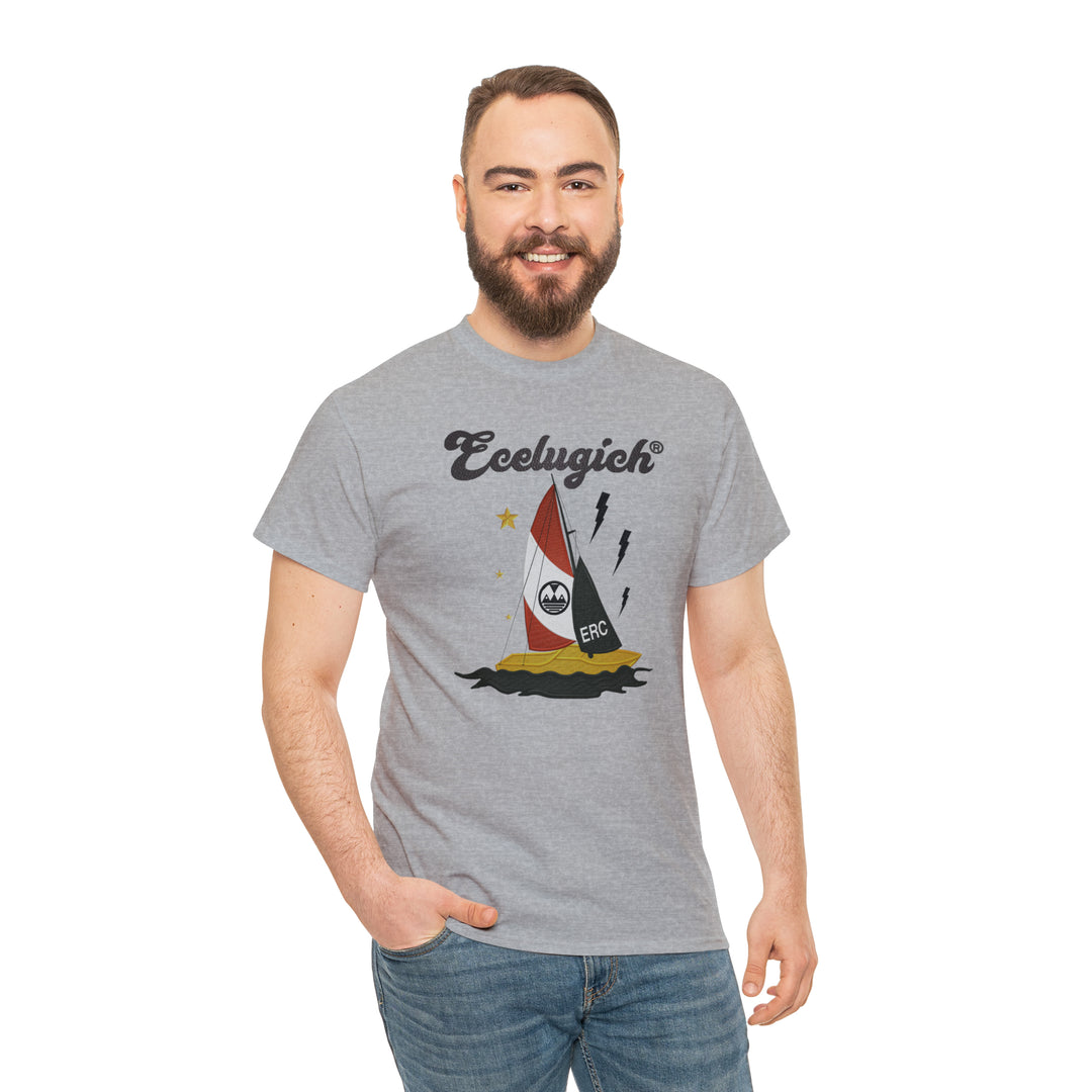 ECELUGICH Unisex Heavy Cotton Tee