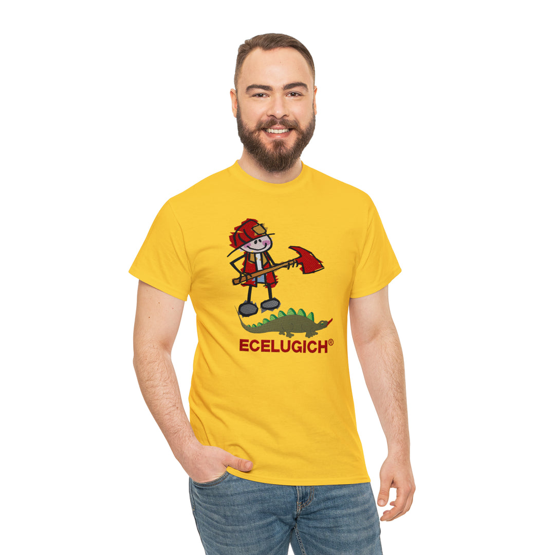 ECELUGICH Unisex Heavy Cotton Tee