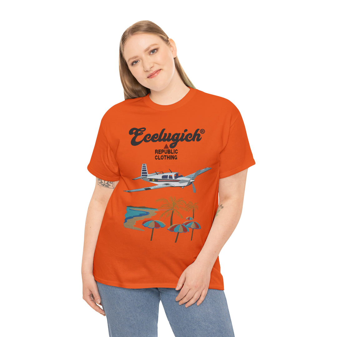 ECELUGICH Unisex Heavy Cotton Tee