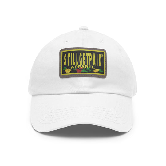 STILLGETPAID APPAREL Dad Hat with Leather Patch