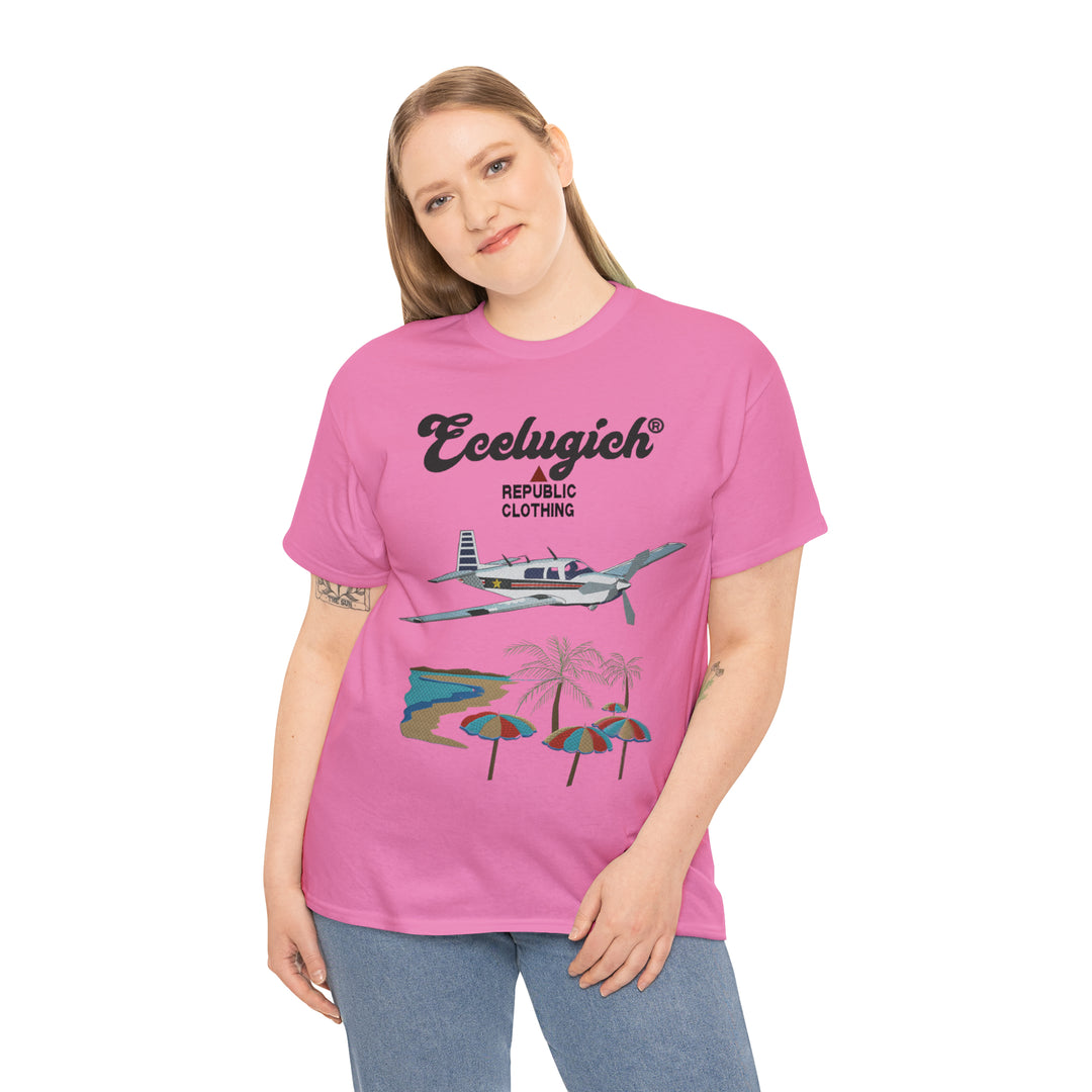 ECELUGICH Unisex Heavy Cotton Tee