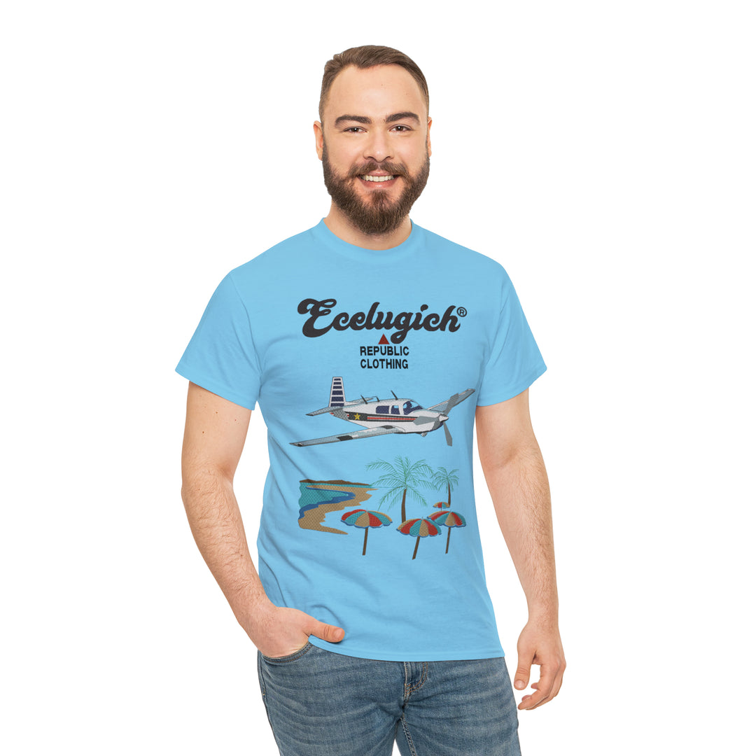 ECELUGICH Unisex Heavy Cotton Tee