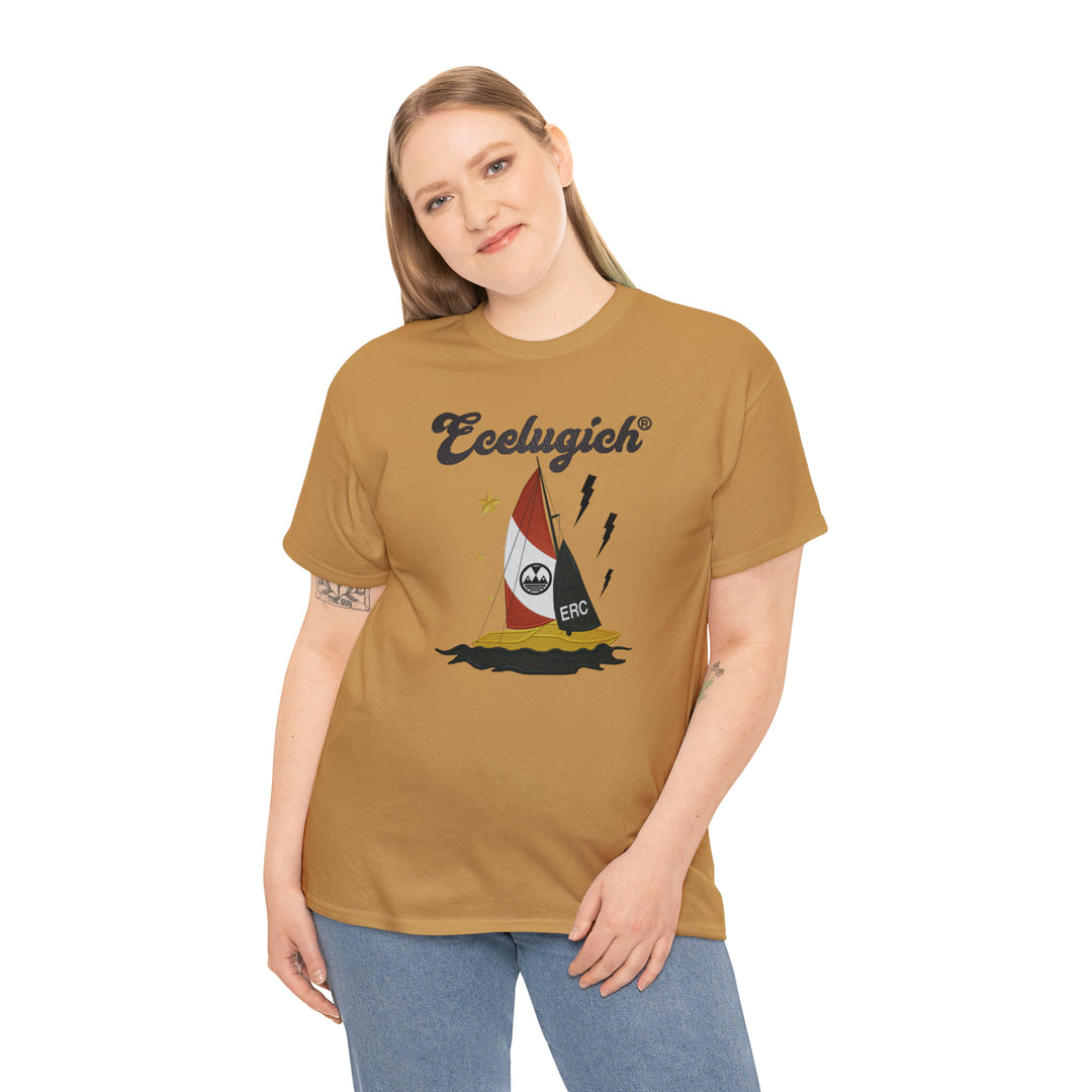 ECELUGICH Unisex Heavy Cotton Tee