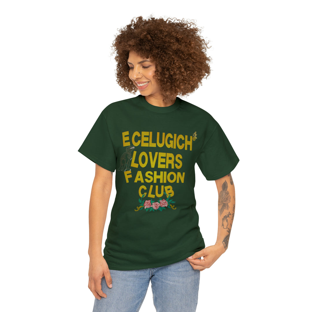 ECELUGICH Unisex Heavy Cotton Tee