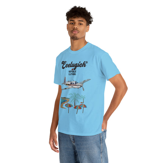 ECELUGICH Unisex Heavy Cotton Tee