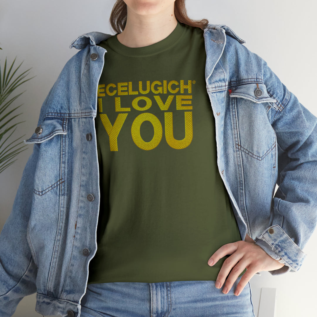 ECELUGICH Unisex Heavy Cotton Tee