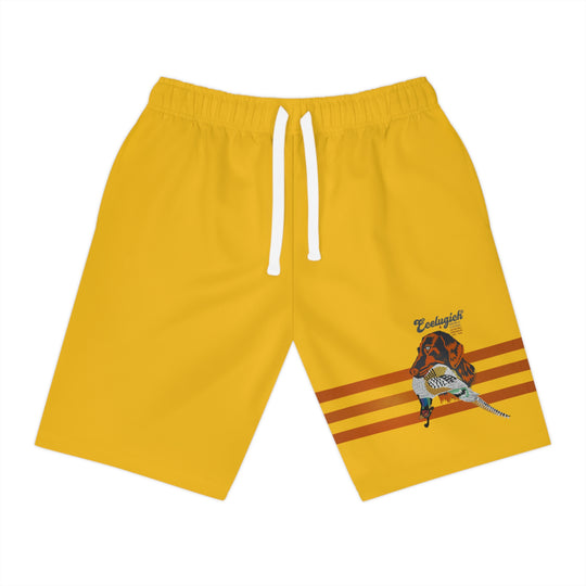 ECELUGICH Athletic Long Shorts QUAIL