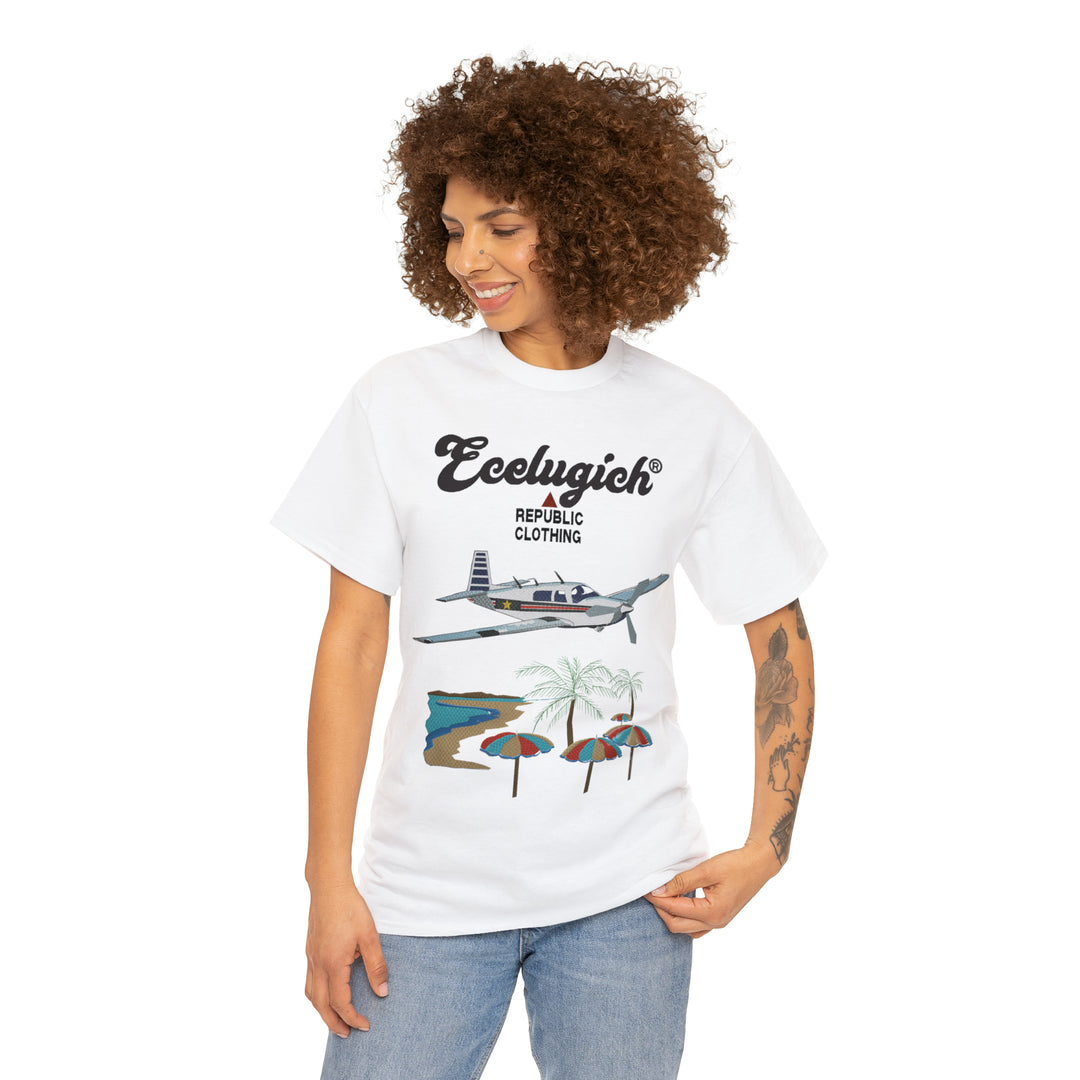 ECELUGICH Unisex Heavy Cotton Tee