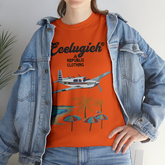 ECELUGICH Unisex Heavy Cotton Tee