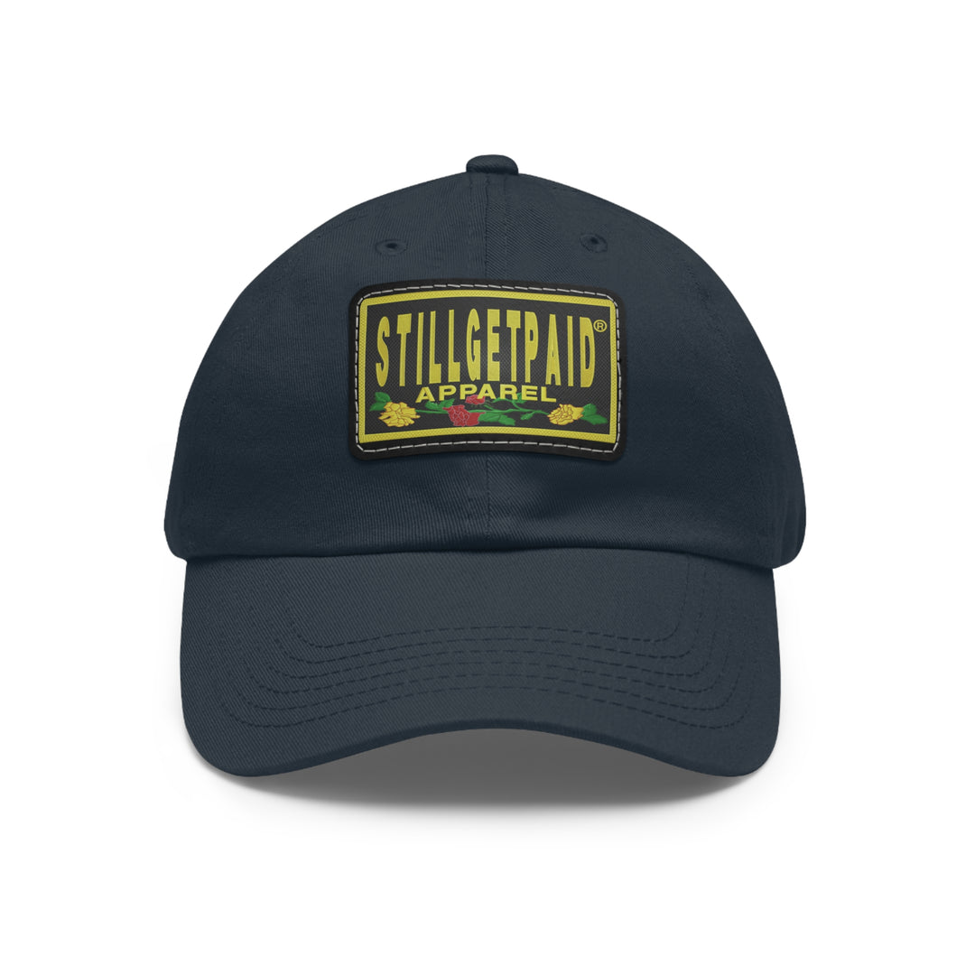 STILLGETPAID APPAREL Dad Hat with Leather Patch