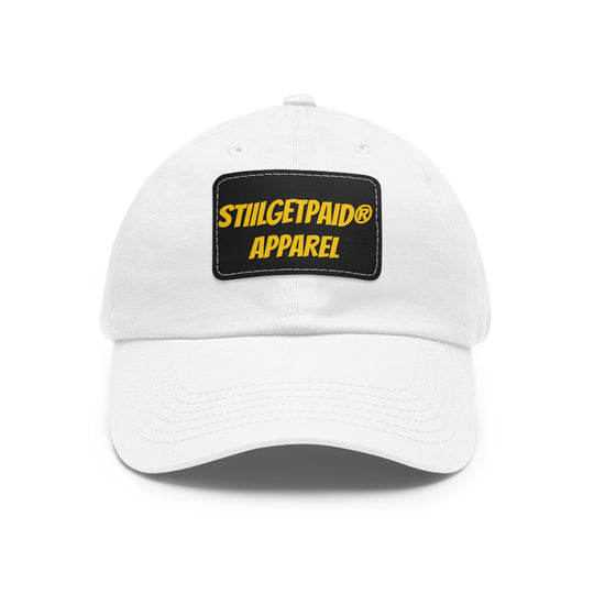 STILLGETPAID APPAREL Dad Hat with Leather Patch