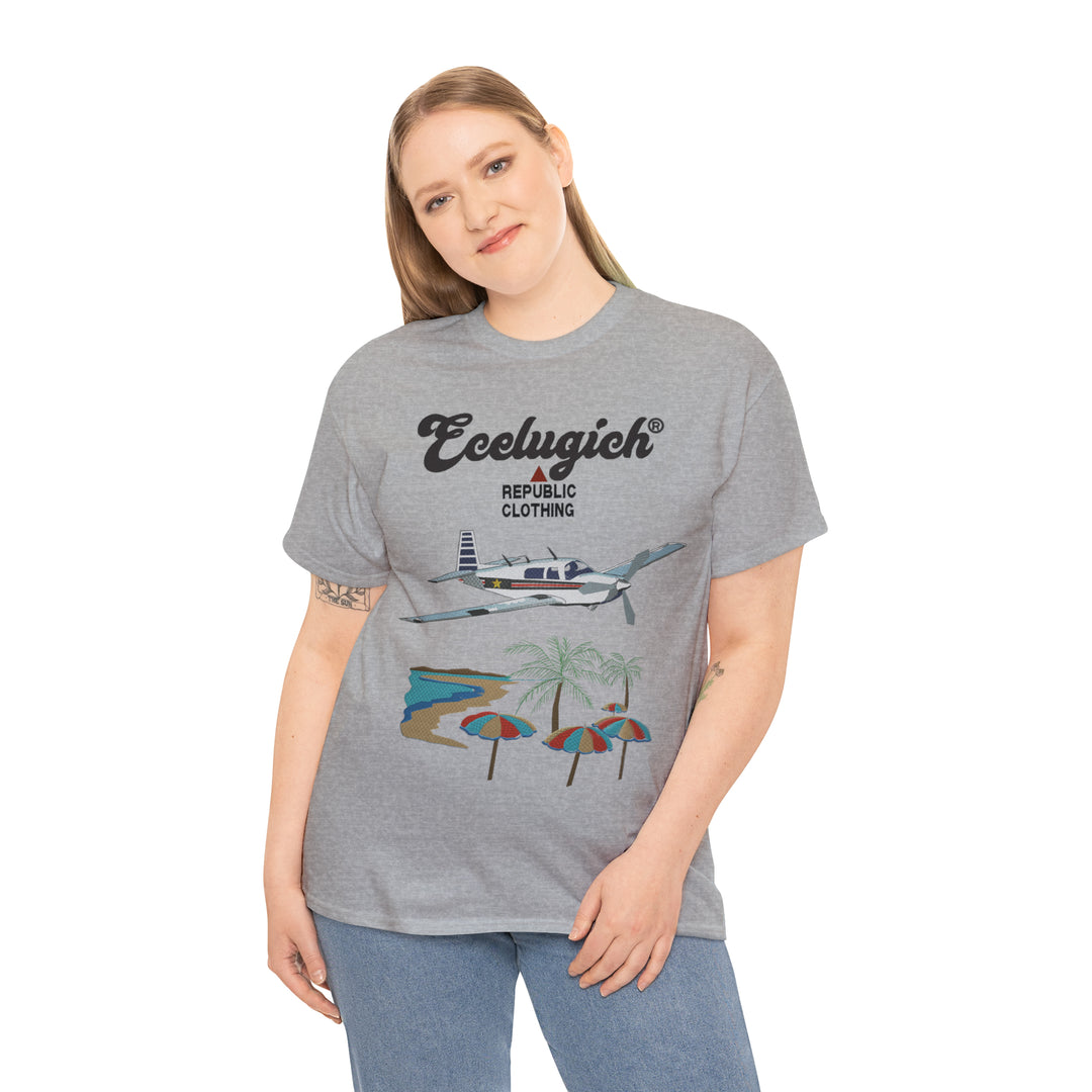 ECELUGICH Unisex Heavy Cotton Tee