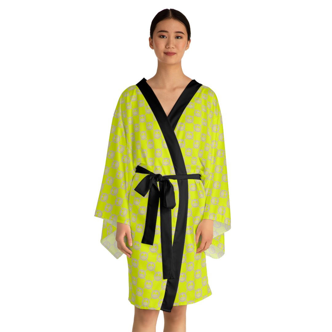 ECELUGICH Long Sleeve Kimono Robe (AOP)