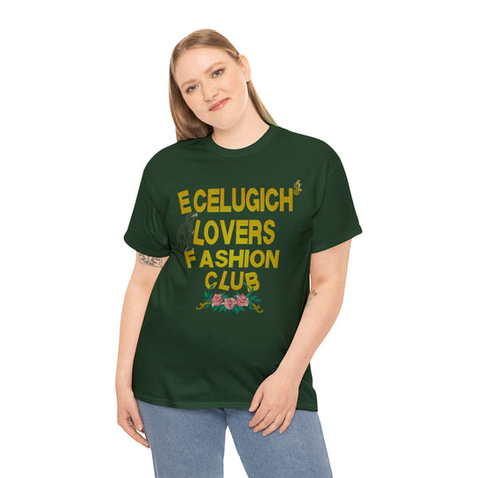 ECELUGICH Unisex Heavy Cotton Tee