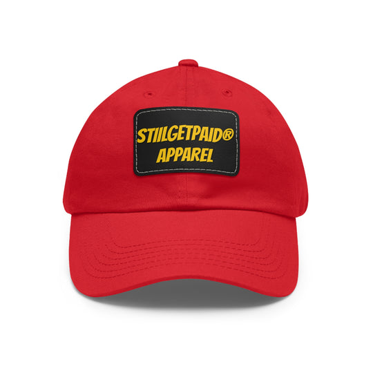 STILLGETPAID APPAREL Dad Hat with Leather Patch