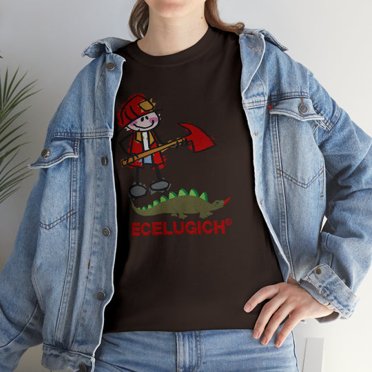 ECELUGICH Unisex Heavy Cotton Tee