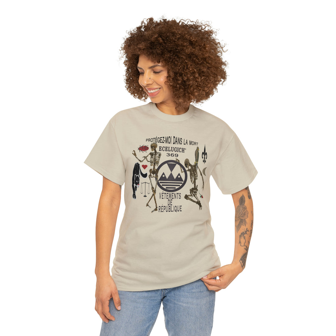 ECELUGICH Unisex Heavy Cotton Tee.