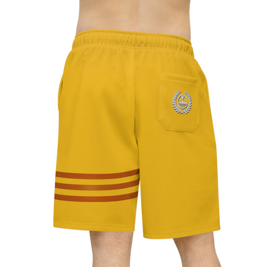 ECELUGICH Athletic Long Shorts QUAIL