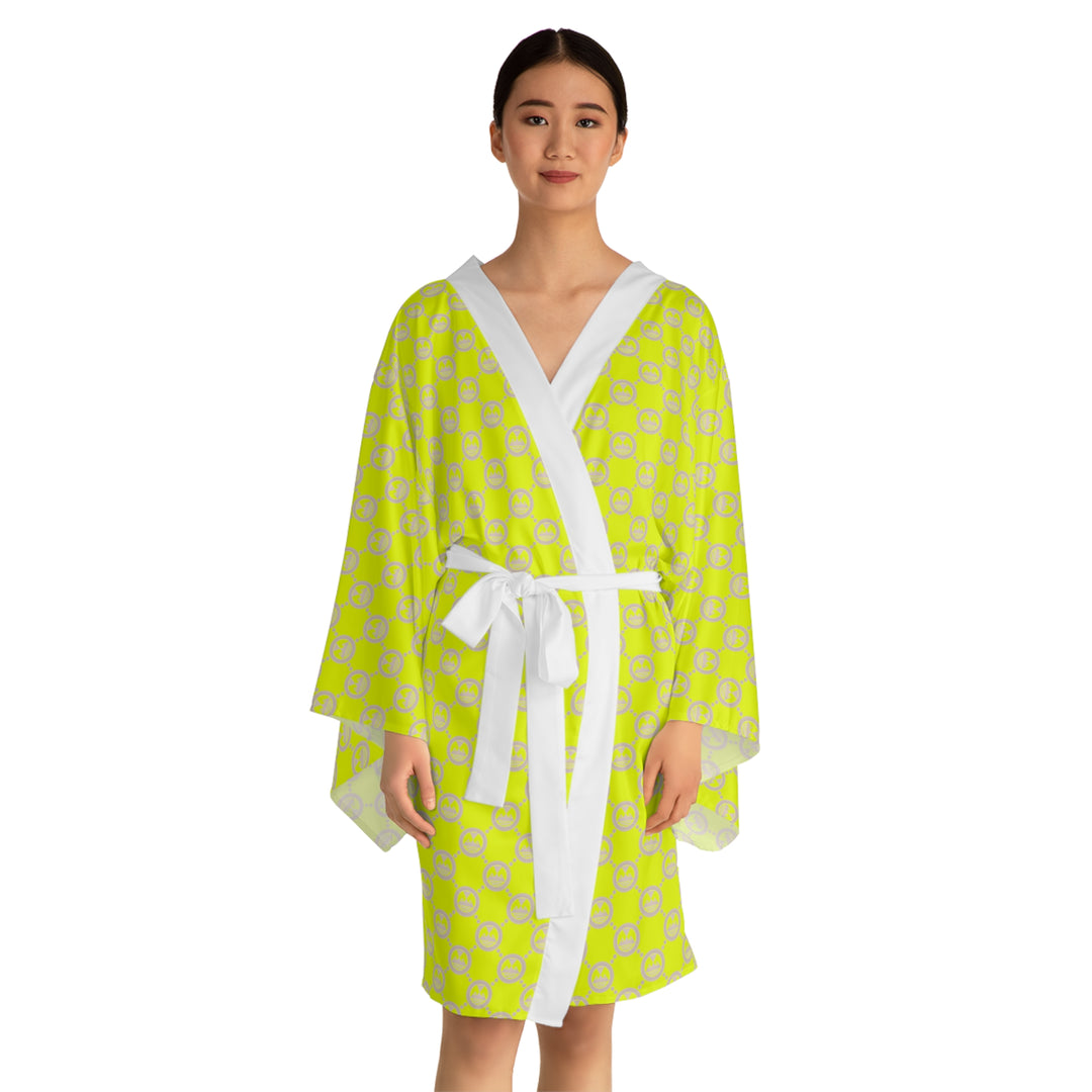 ECELUGICH Long Sleeve Kimono Robe (AOP)