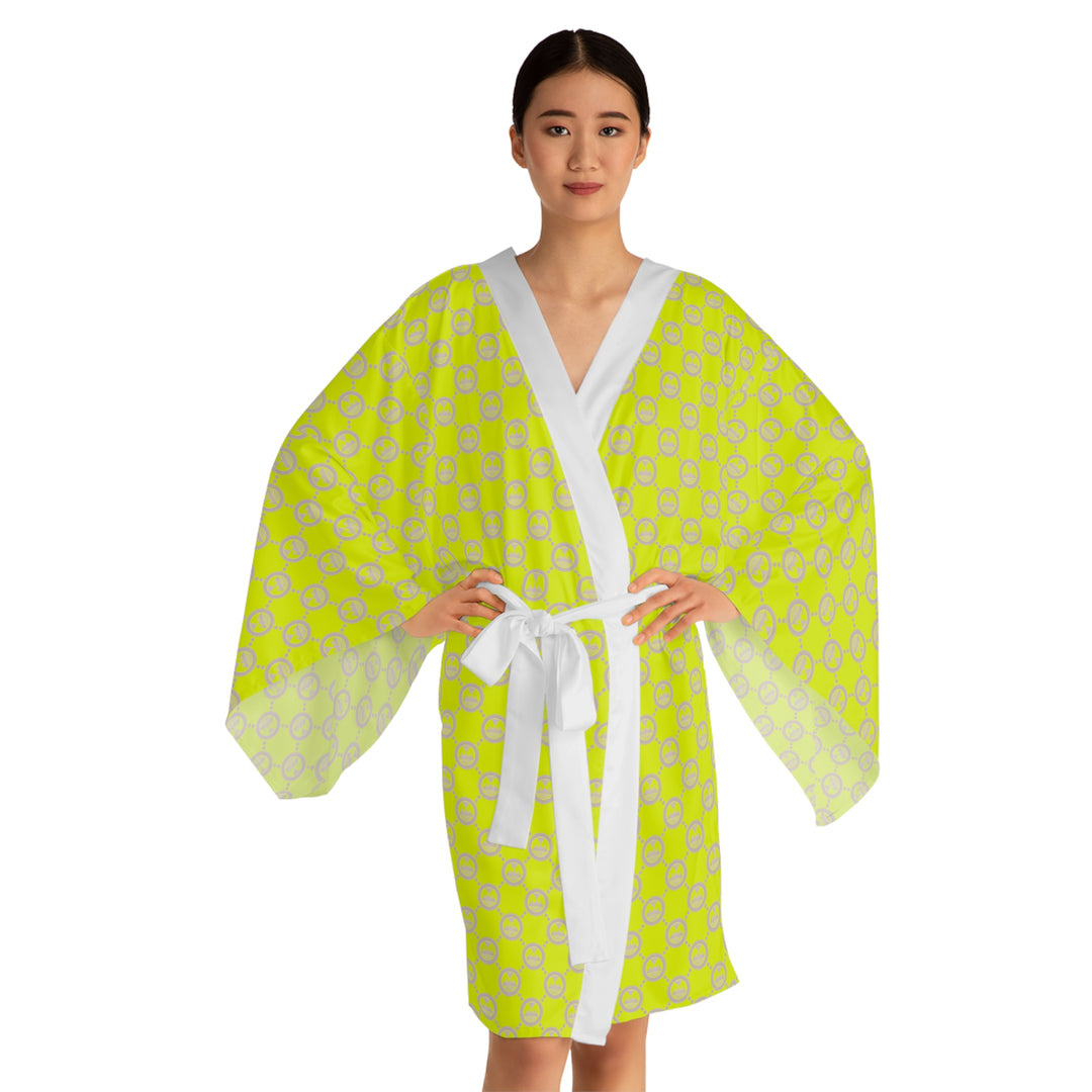 ECELUGICH Long Sleeve Kimono Robe (AOP)