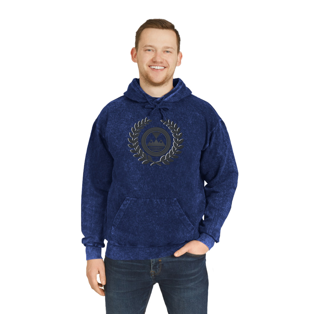 ECELUGICH Unisex Mineral Wash Hoodie