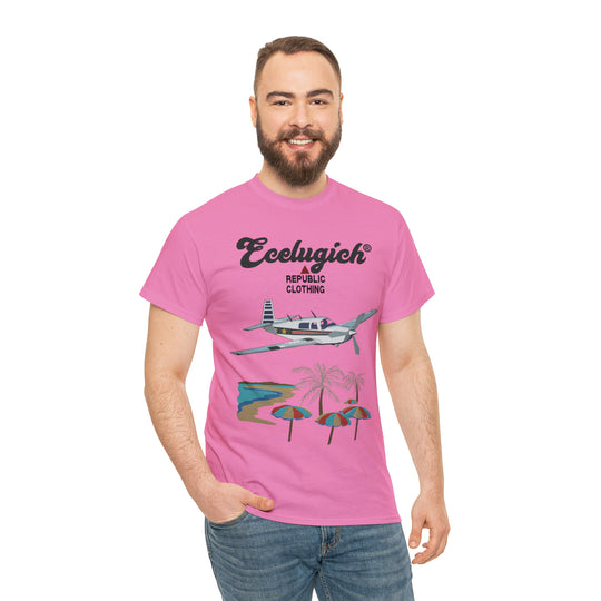 ECELUGICH Unisex Heavy Cotton Tee