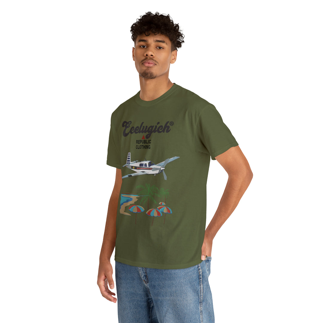 ECELUGICH Unisex Heavy Cotton Tee