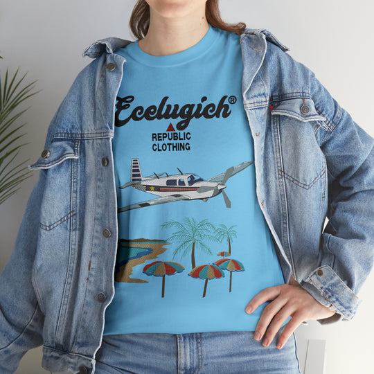 ECELUGICH Unisex Heavy Cotton Tee