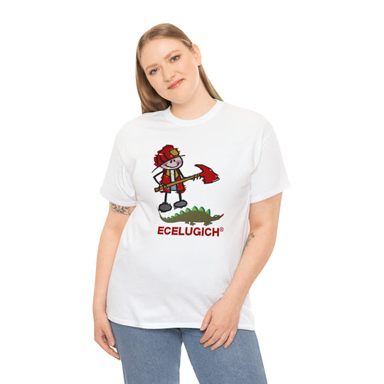 ECELUGICH Unisex Heavy Cotton Tee