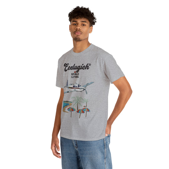 ECELUGICH Unisex Heavy Cotton Tee