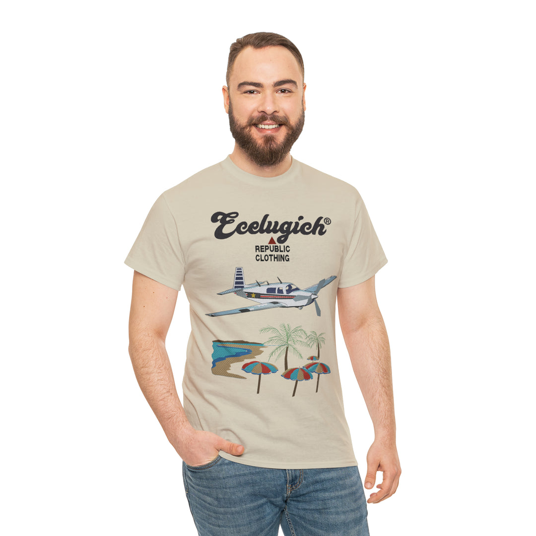 ECELUGICH Unisex Heavy Cotton Tee