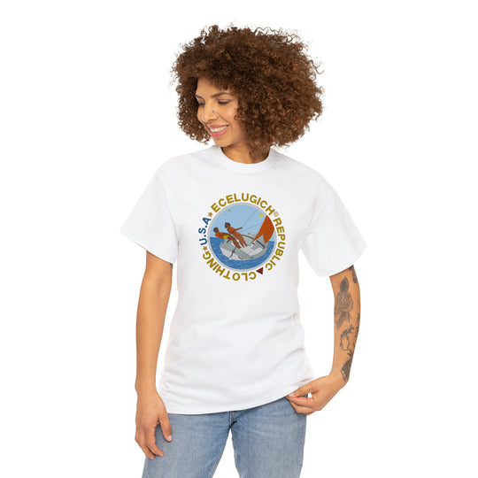 ECELUGICH Unisex Heavy Cotton Tee