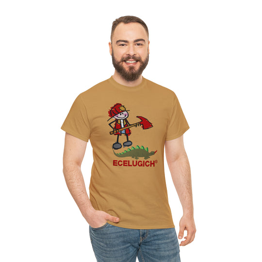 ECELUGICH Unisex Heavy Cotton Tee