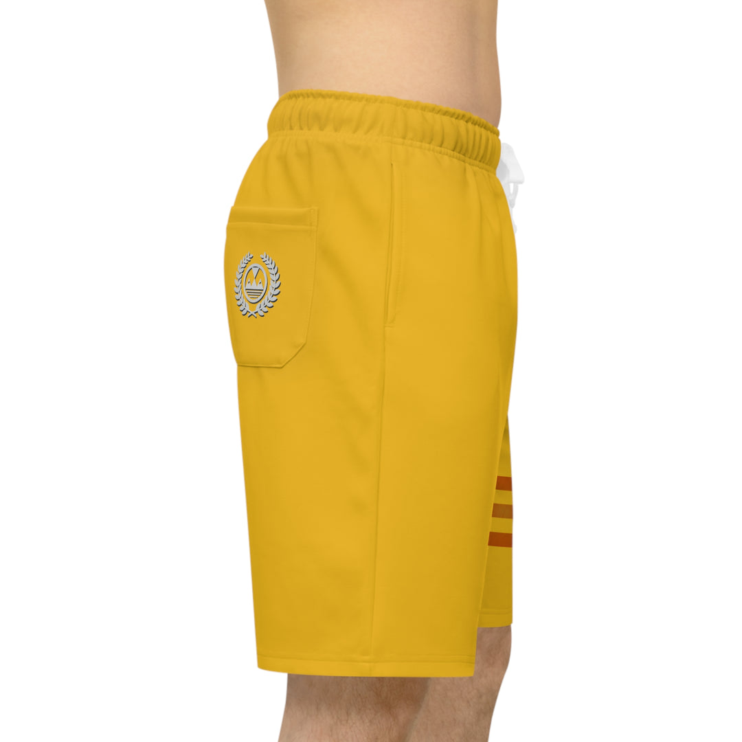 ECELUGICH Athletic Long Shorts QUAIL