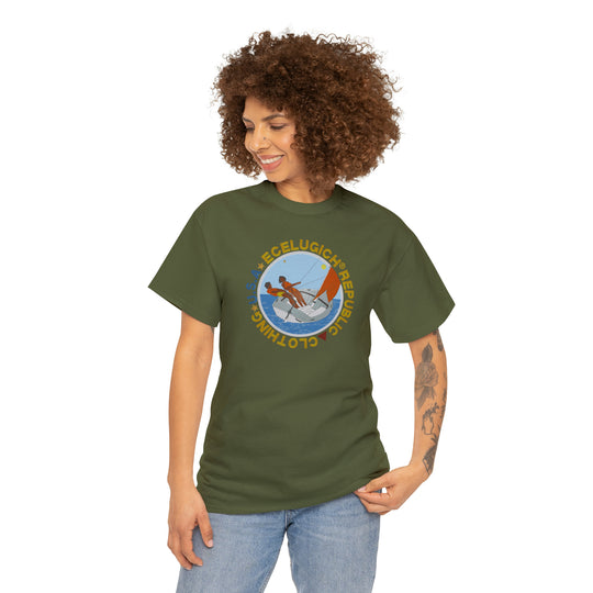 ECELUGICH Unisex Heavy Cotton Tee