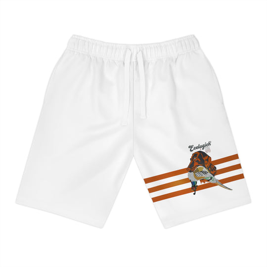 ECELUGICH Athletic Long Shorts QUAIL