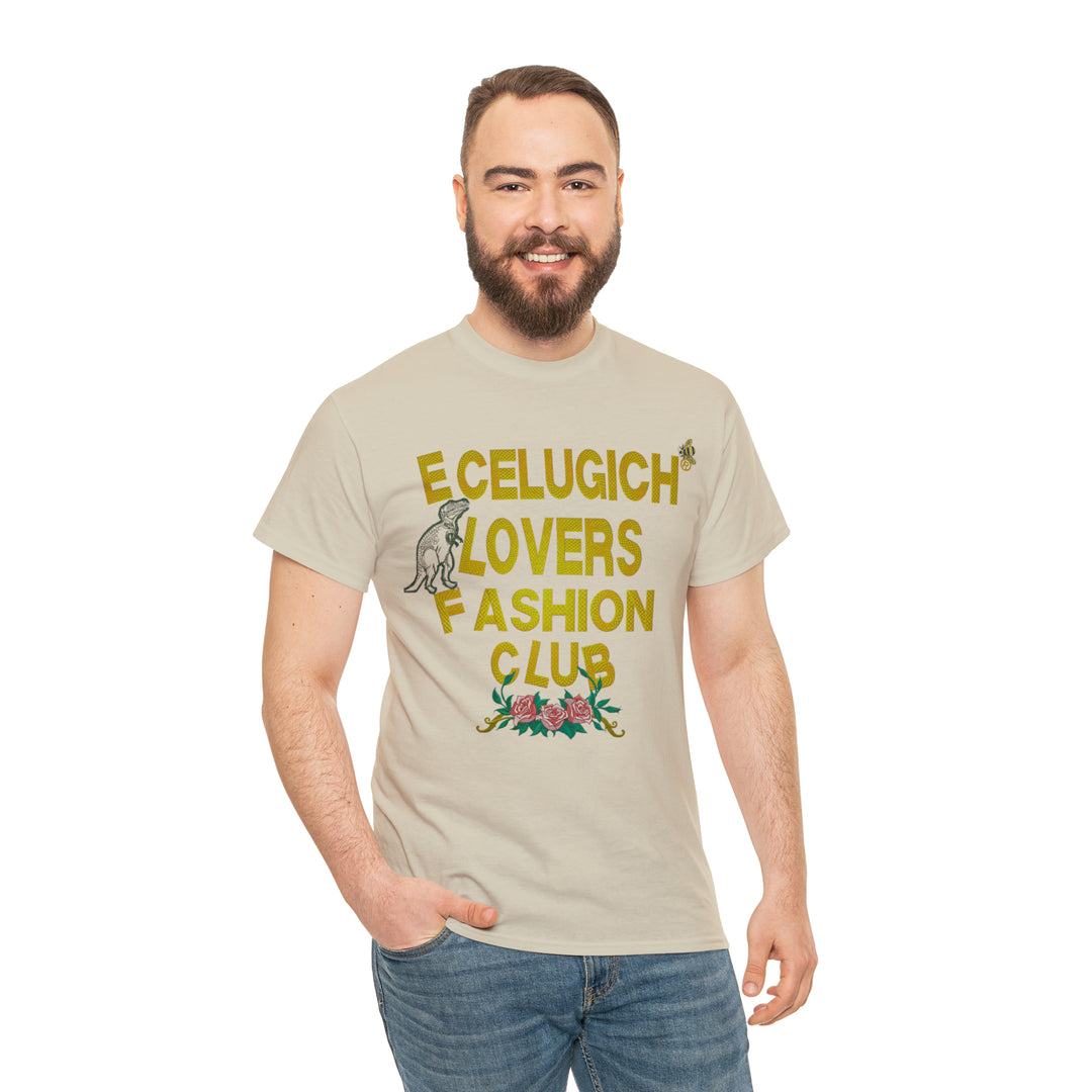 ECELUGICH Unisex Heavy Cotton Tee