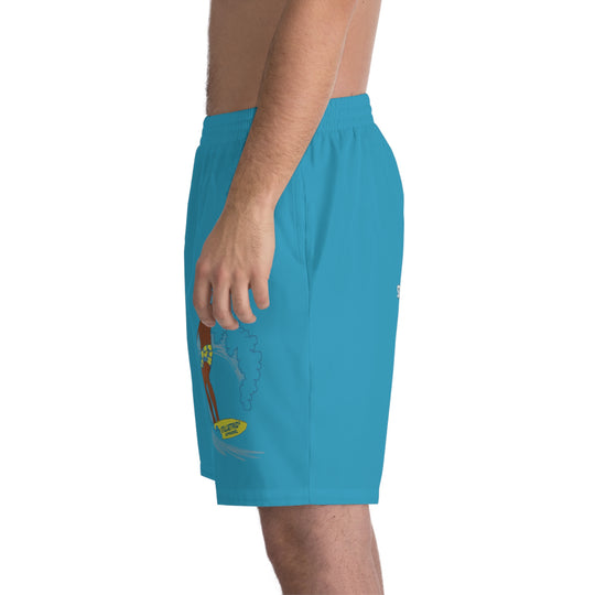 STILLGETPAID®️ APPAREL  Men's Elastic Beach Shorts