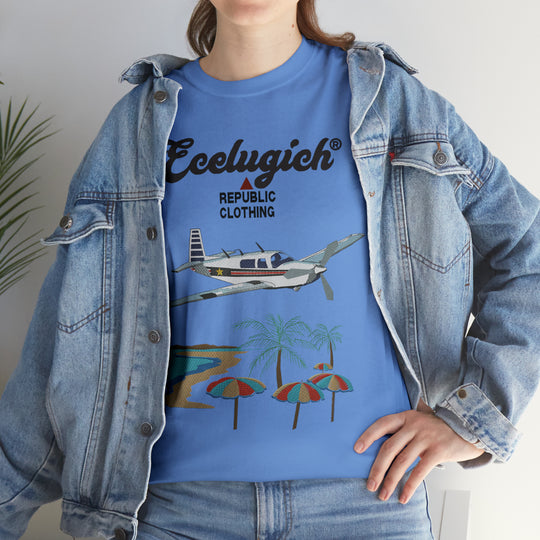 ECELUGICH Unisex Heavy Cotton Tee