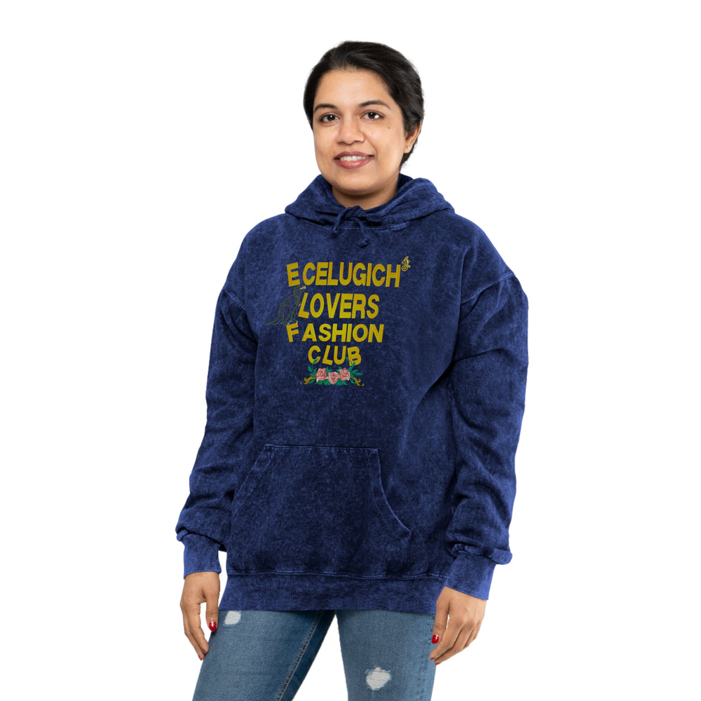 ECELUGICH Unisex Mineral Wash Hoodie